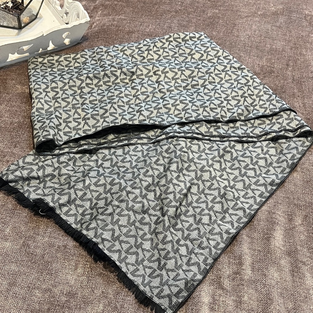 MICHAEL Michael Kors Colorblocked MK Patterned Scarf